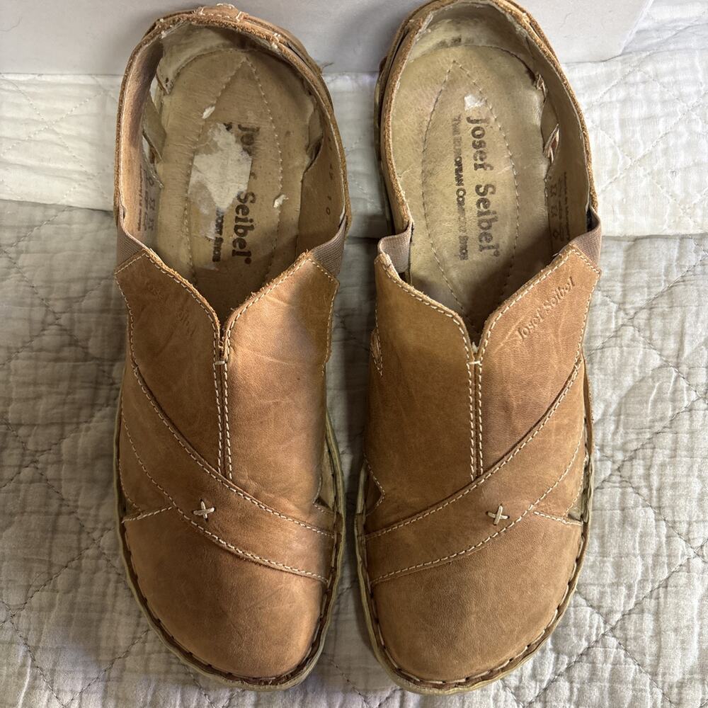 Women's Josef Siebel Cognac Casual Leather Shoe Size 41. US Size 10 - 10.5